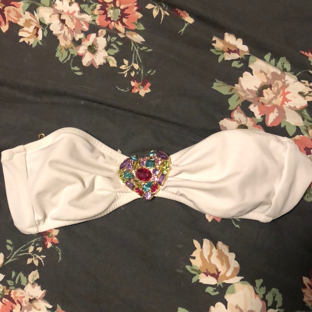Victoria’s Secret jeweled bandeau bikini top